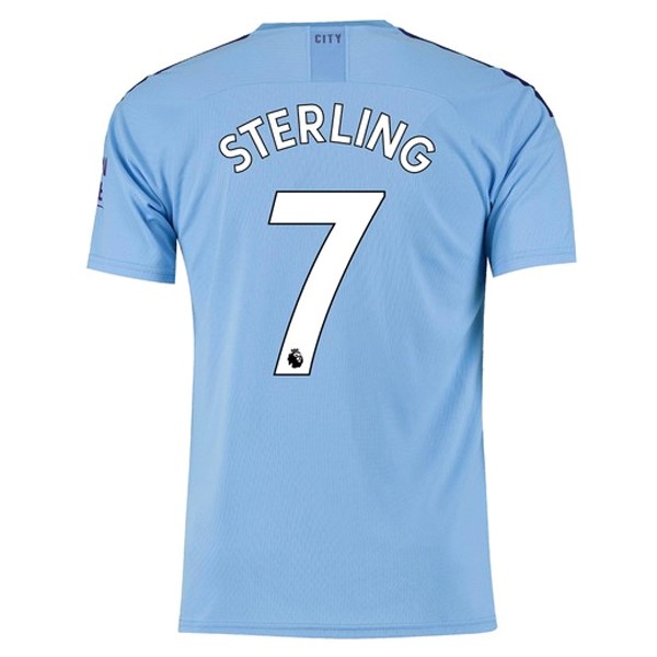 Camiseta Manchester City NO.7 Sterling 1ª 2019/20 Azul